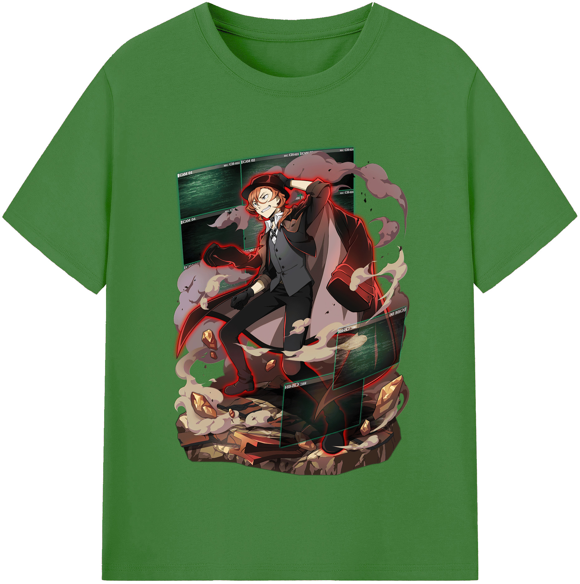 （画像用） 文豪ストレイドッグス Bungo Stray Dogs レディースカジュアルプリントTシャツ（綿100％）
